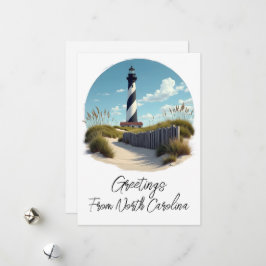 Tarjeta Festiva Cabo Hatteras Carolina del Norte