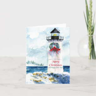 Tarjeta Festiva Cabo Ligthouse