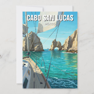 Tarjeta Festiva Cabo San Lucas México El Arco Viaje