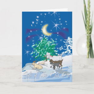 Tarjeta Festiva Cabra - Regalo del viejo