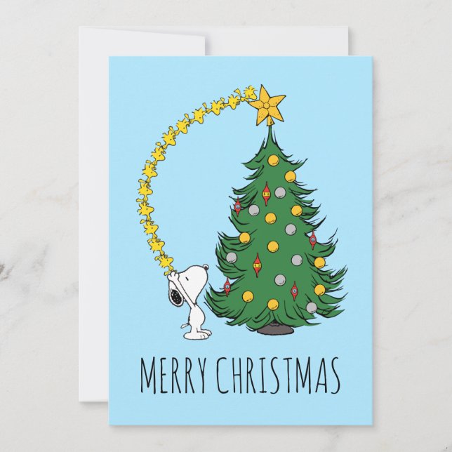 Tarjeta Festiva Cacahuetes | Árbol de vacaciones | Añadir sus foto (Anverso)