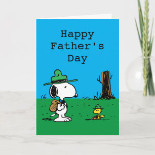 Tarjeta Festiva Cacahuetes   Campers del Día del Padre Feliz