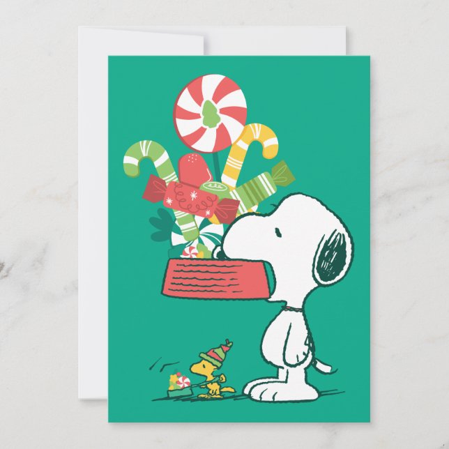 Tarjeta Festiva Cacahuetes | Cuantos más mejor (Anverso)