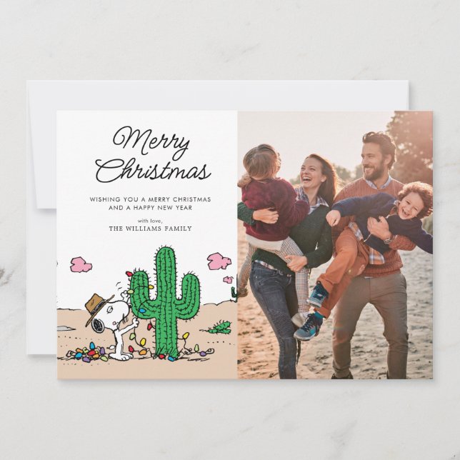 Tarjeta Festiva Cacahuetes | Decoraciones de Spike para Navidades (Anverso)