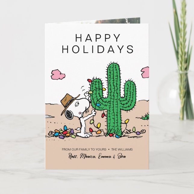 Tarjeta Festiva Cacahuetes | Decoraciones de Spike para Navidades (Anverso)