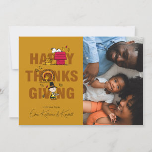 Tarjeta Festiva Cacahuetes   Feliz Día de Acción de Gracias