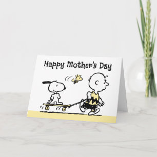 Tarjeta Festiva Cacahuetes   Feliz Día de la Madre Skateboard