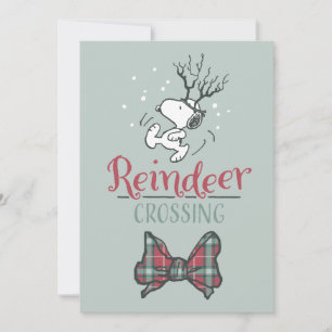 Tarjeta Festiva Cacahuetes Navidades que cruzan renos sin escrúp