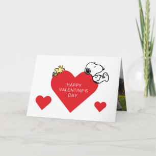 Tarjeta Festiva Cacahuetes   San Valentín de Woodstock y Snoopy