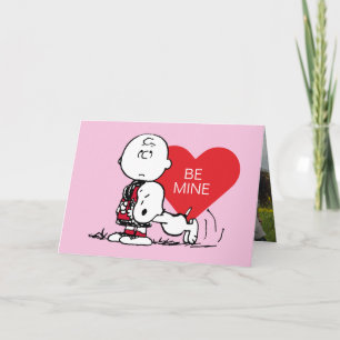 Tarjeta Festiva Cacahuetes Snoopy y Charlie Brown San Valentín