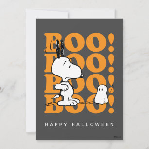 Tarjeta Festiva Cacahuetes   Snoopy y los Boos