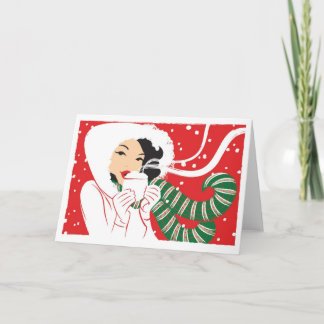 Tarjeta Festiva Cacao caliente