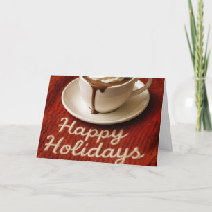 Tarjeta Festiva Cacao Caliente para las Fiestas
