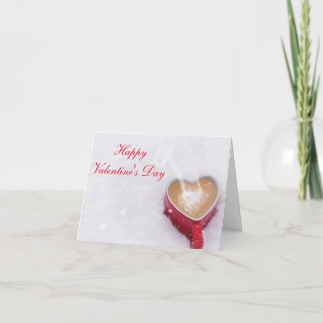 Tarjeta Festiva Cacao horizontal del "el día de San Valentín (Anverso)