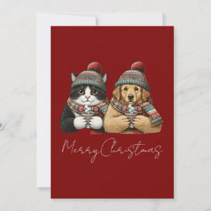Tarjeta Festiva Cacao para Perros y Gatos Acogedores