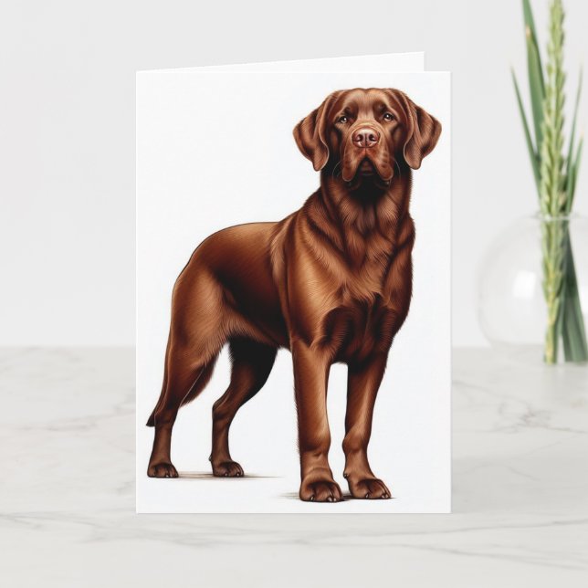 Tarjeta Festiva Cachorro de recuperación de bahía de Chesapeake (Anverso)