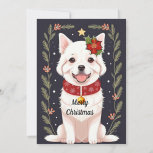 Tarjeta Festiva Cachorro de vacaciones