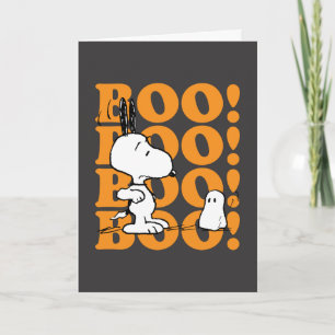 Tarjeta Festiva Cachorros   Snoopy y los Boos