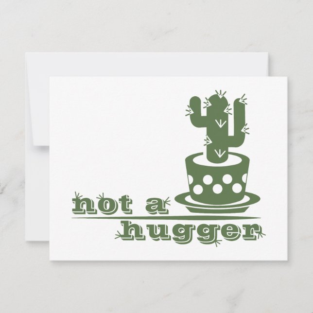 Tarjeta Festiva Cacti No es gracioso decir (Anverso)