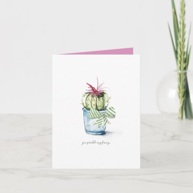 Tarjeta Festiva Cactus Birthday Card (Anverso)