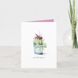 Tarjeta Festiva Cactus Birthday Card