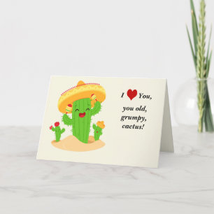 Tarjeta Festiva Cactus lindo