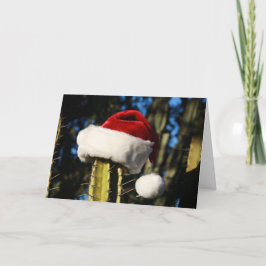 Tarjeta Festiva Cactus navideños