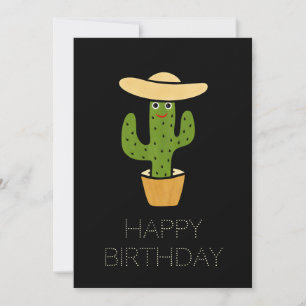 Tarjeta Festiva Cactus verdes