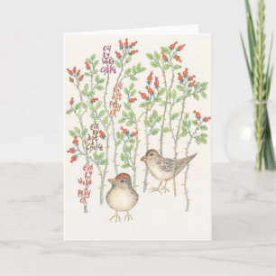 Tarjeta Festiva Cada palabra Notecard