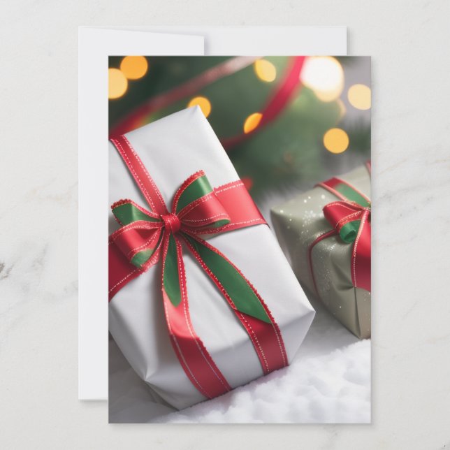 Tarjeta Festiva Cadeaux de Noël (Anverso)