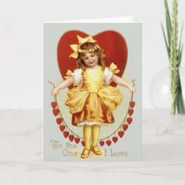 Tarjeta Festiva Cadena de corazones