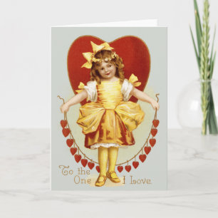 Tarjeta Festiva Cadena de corazones