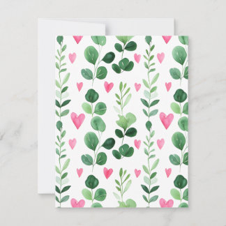 Tarjeta Festiva Cadena de corazones