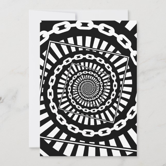 Tarjeta Festiva Cadenas de disco de golf (Anverso)