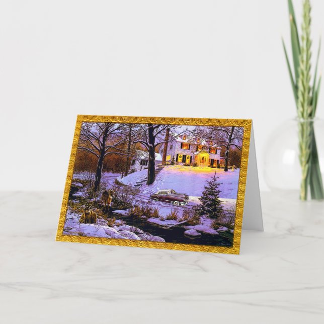 TARJETA FESTIVA CADILLAC HOLIDAY (Anverso)