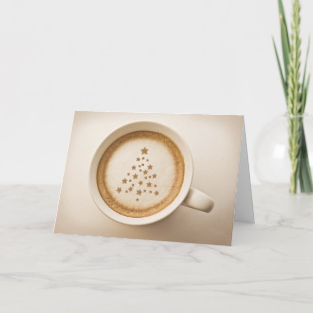 Tarjeta Festiva Café de Navidades italianos (Anverso)