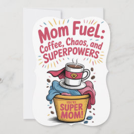 Tarjeta Festiva Café Poder de Supermamá