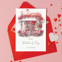 Cafetería el día de San Valentín Elegante Personal