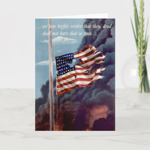 Tarjeta Festiva Caída pero no olvidada