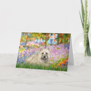 Tarjeta Festiva Cairn Terrier 4 - Jardín