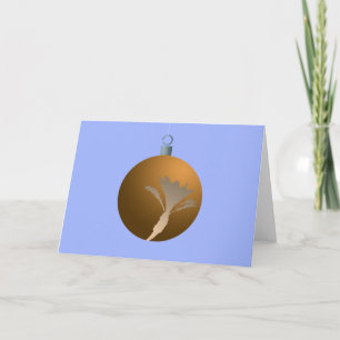 Tarjeta Festiva Cajón metálico de Brass Date Palm Xmas Árbol Ornam