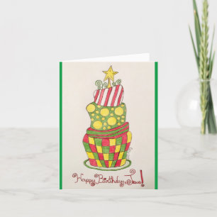 Tarjeta Festiva Cake For The King; Happy Birthday Jesus; Christmas