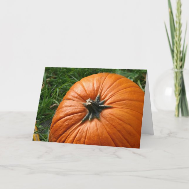 Tarjeta Festiva Calabaza (Anverso)