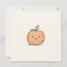 Tarjeta Festiva Calabaza acuática Cute Kawaii