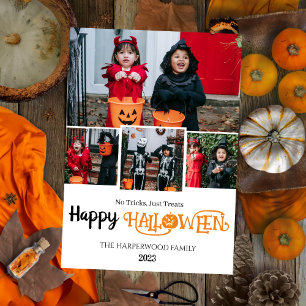 Tarjeta Festiva Calabaza boo jack-o-lantern Feliz Halloween 4 Foto