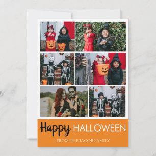 Tarjeta Festiva Calabaza boo jack-o-lantern Feliz Halloween 6 Foto