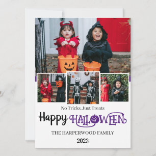 Tarjeta Festiva Calabaza de Boo linterna de Halloween Fotografía C