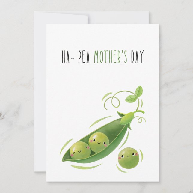 Tarjeta Festiva calabaza de Día de la Madre ha-pea (Anverso)
