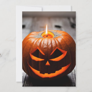 Tarjeta Festiva Calabaza de Halloween