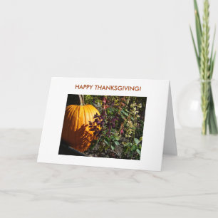 Tarjeta Festiva ¡Calabaza, FELIZ GRACIAS!